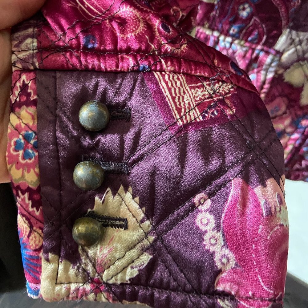 Apriori quilted jacket Floral Satin size 12 - Picture 4 of 10